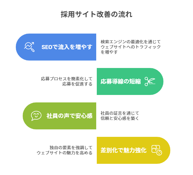 採用サイト改善の流れ